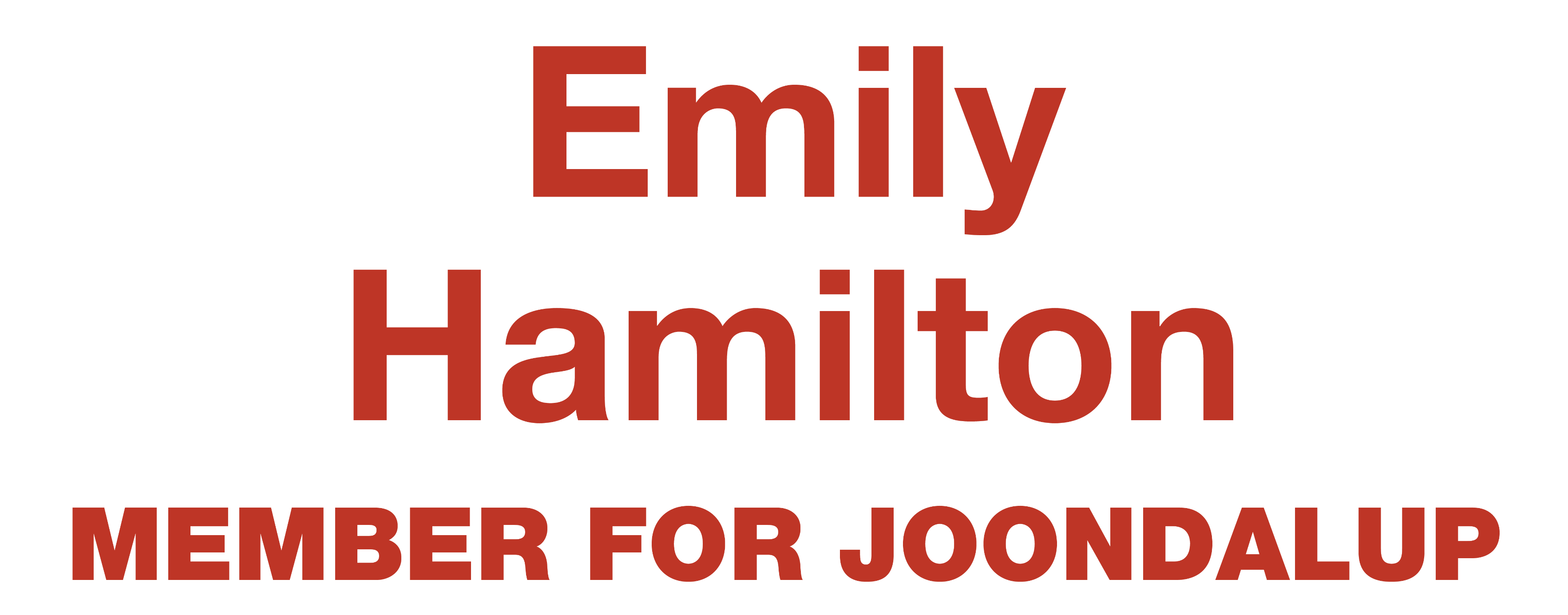 Emily Hamilton Red Transparent Logo